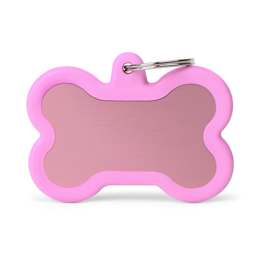 [MF27975] MyFamily Aluminium XL Pink Bone With Pink Rubber