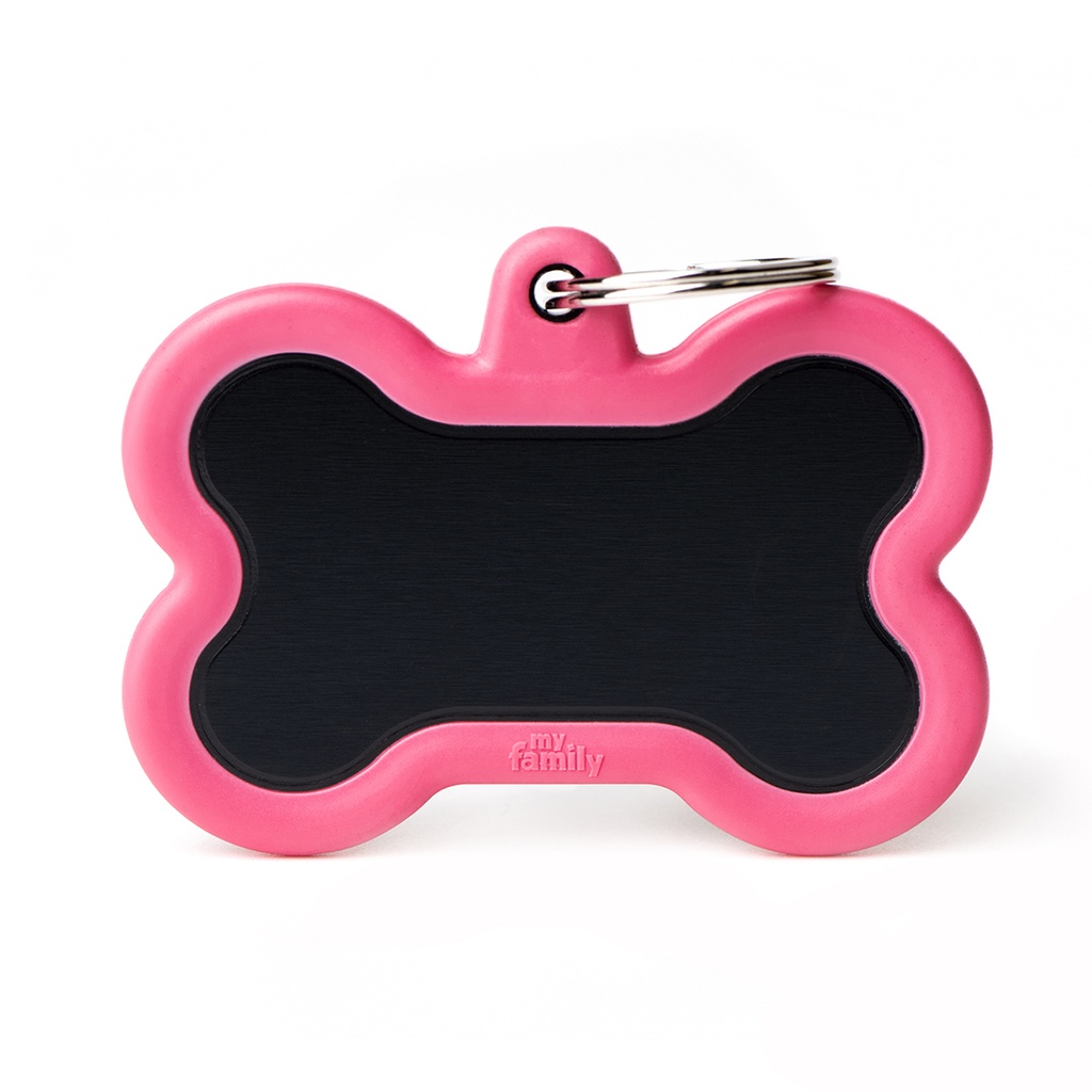 MyFamily Aluminium XL Black Bone With Pink Rubber