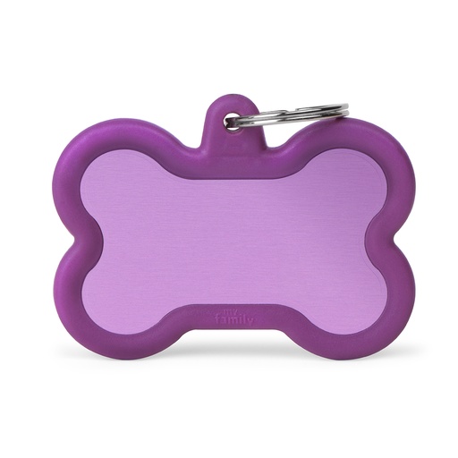 [MF27974] MyFamily Aluminium XL Purple Bone With Purple Rubber
