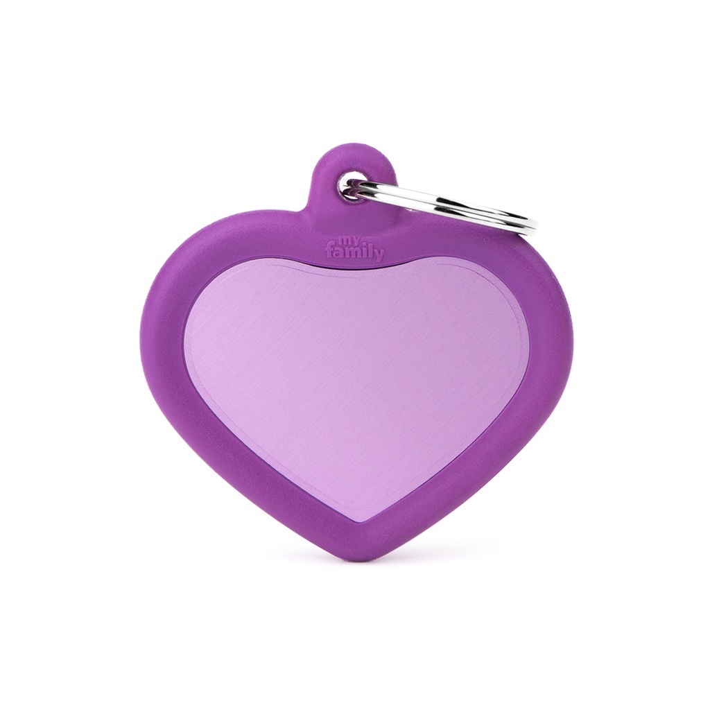 MyFamily Aluminium Purple Heart With Purple Rubber