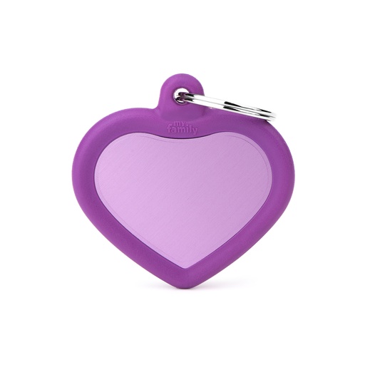 [MF27431] MyFamily Aluminium Purple Heart With Purple Rubber