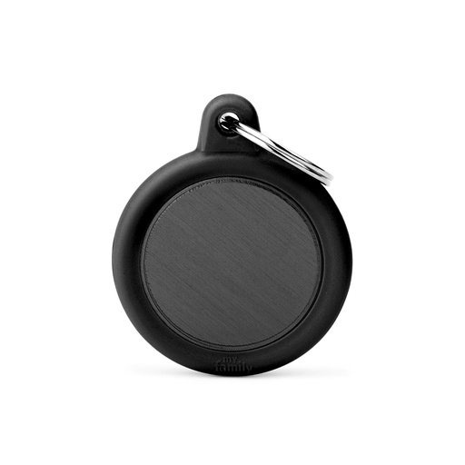 [MF27437] MyFamily Aluminium Black Circle With Black Rubber