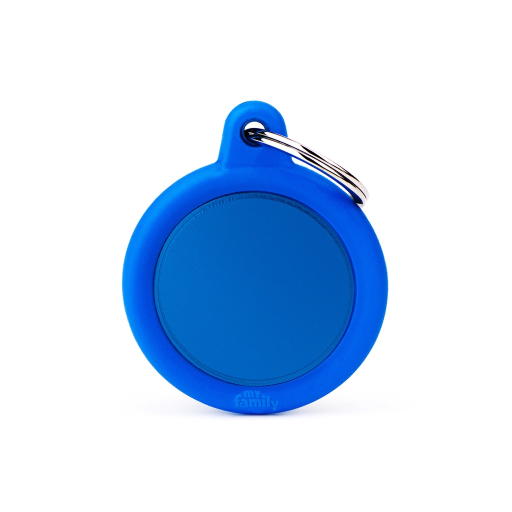 MyFamily Aluminium Blue Circle With Blue Rubber