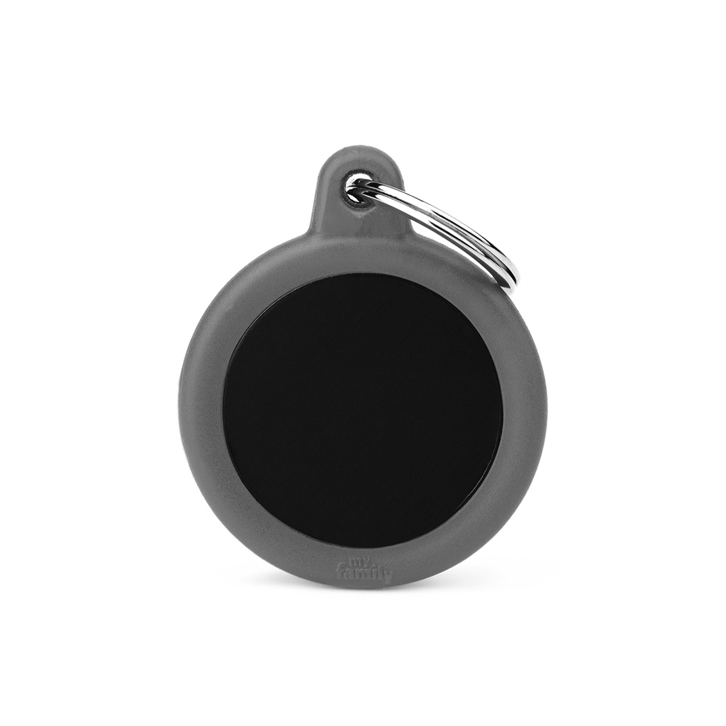 MyFamily Aluminium Black Circle With Grey Rubber