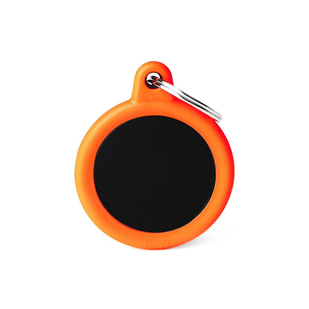 MyFamily Aluminium Black Circle With Orange Rubber