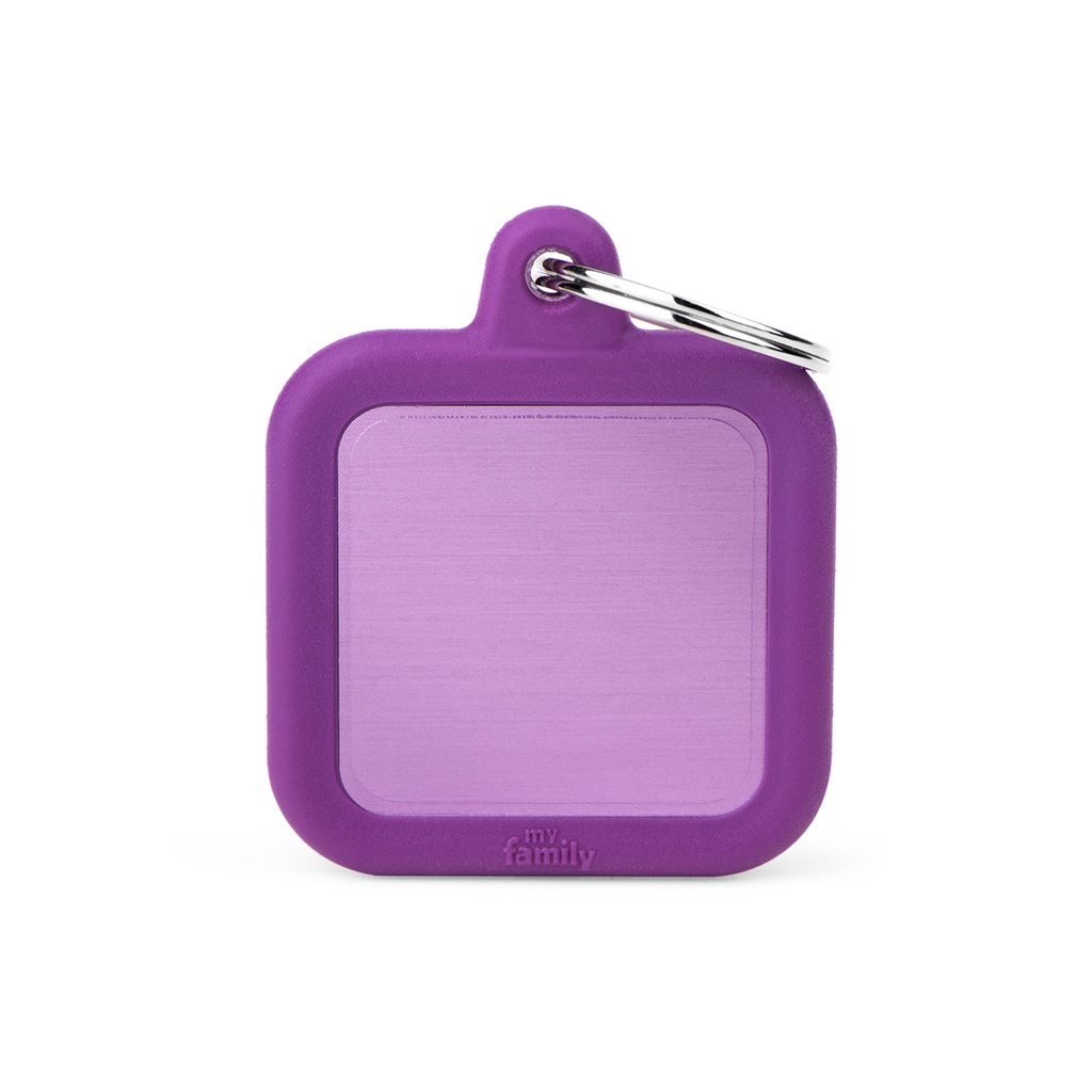 MyFamily Aluminium Purple Square With Purple Rubber