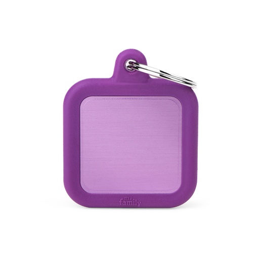 [MF27436] MyFamily Aluminium Purple Square With Purple Rubber