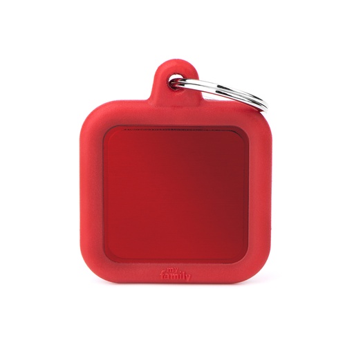 [MF27433] MyFamily Aluminium Red Square With Red Rubber