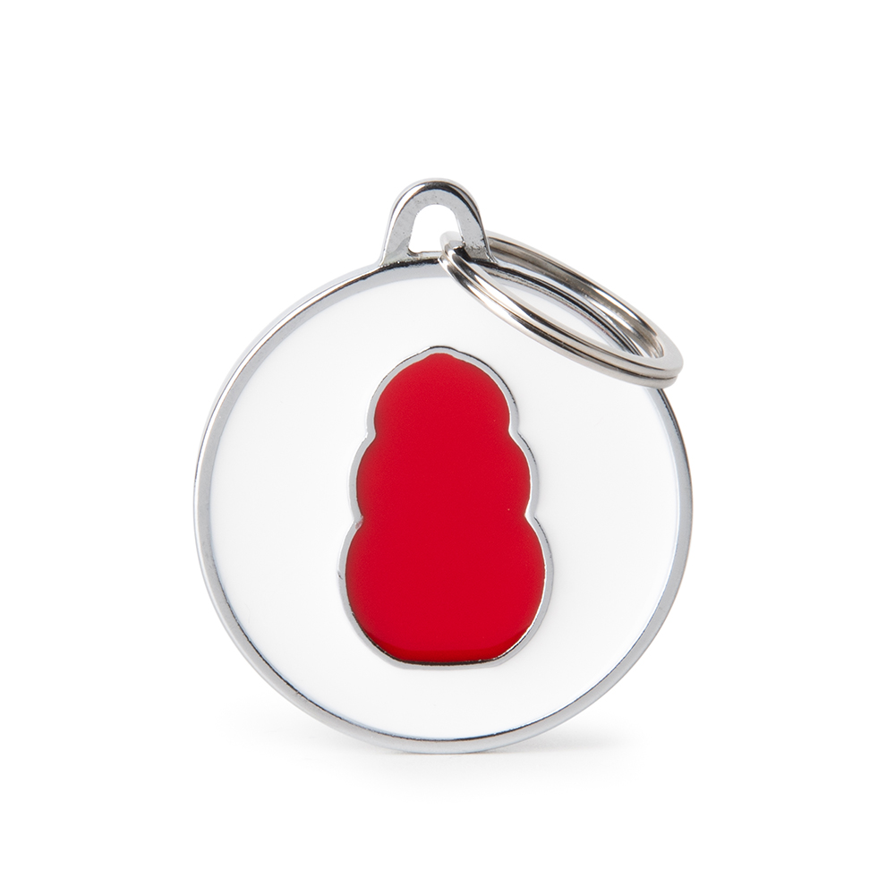 MyFamily White Circle Red Kong
