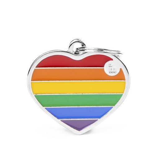 [MF21648] MyFamily Big Heart Rainbow