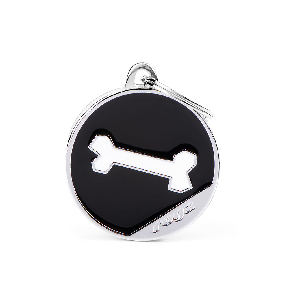MyFamily Rogz Black Circle White Bone