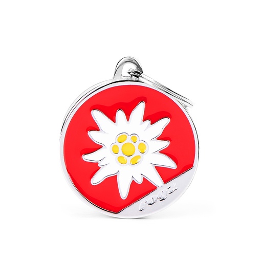 [MF85517] MyFamily Rogz Red Circle White Flower