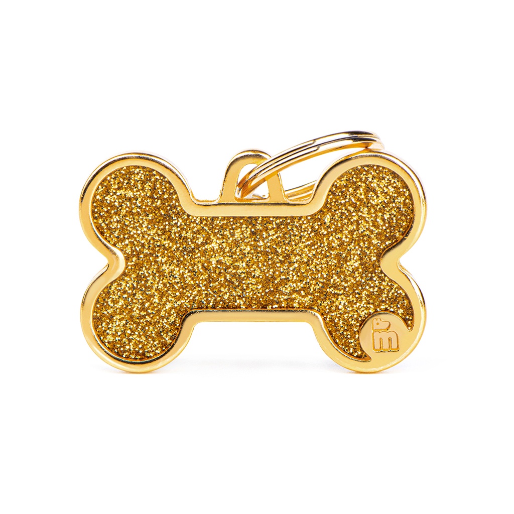MyFamily Big Bone Glitter Gold