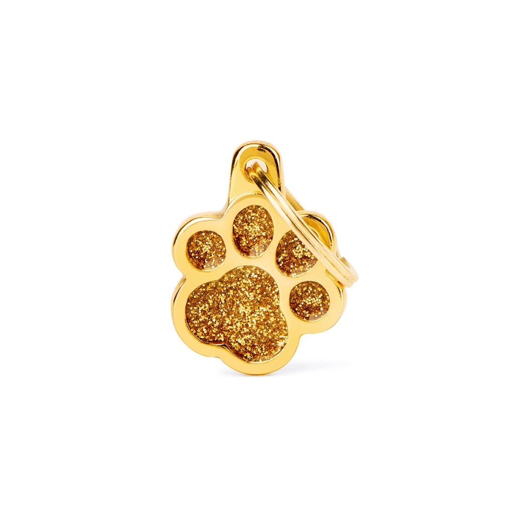 MyFamily Paw Glitter Gold