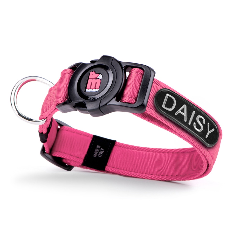 MyFamily Dog Collar Memopet ID Pink XS