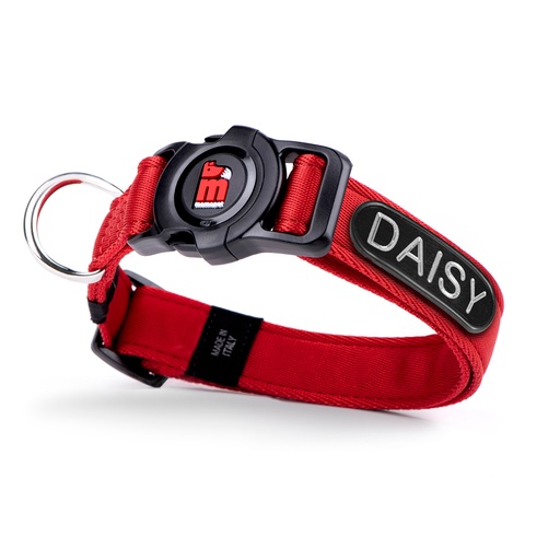 [MF81043] MyFamily Dog Collar Memopet ID Red L