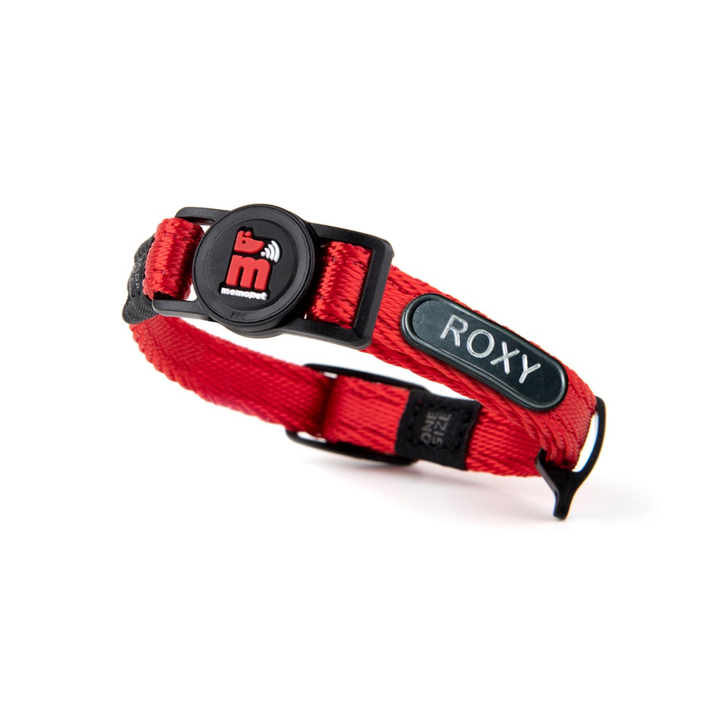 MyFamily Cat Collar Memopet ID Red Unisize
