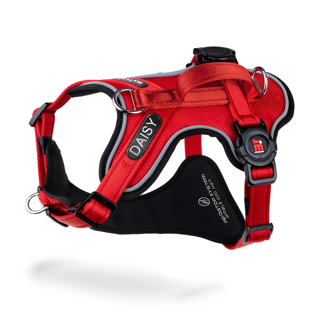 MyFamily H Harness Memopet ID Red S