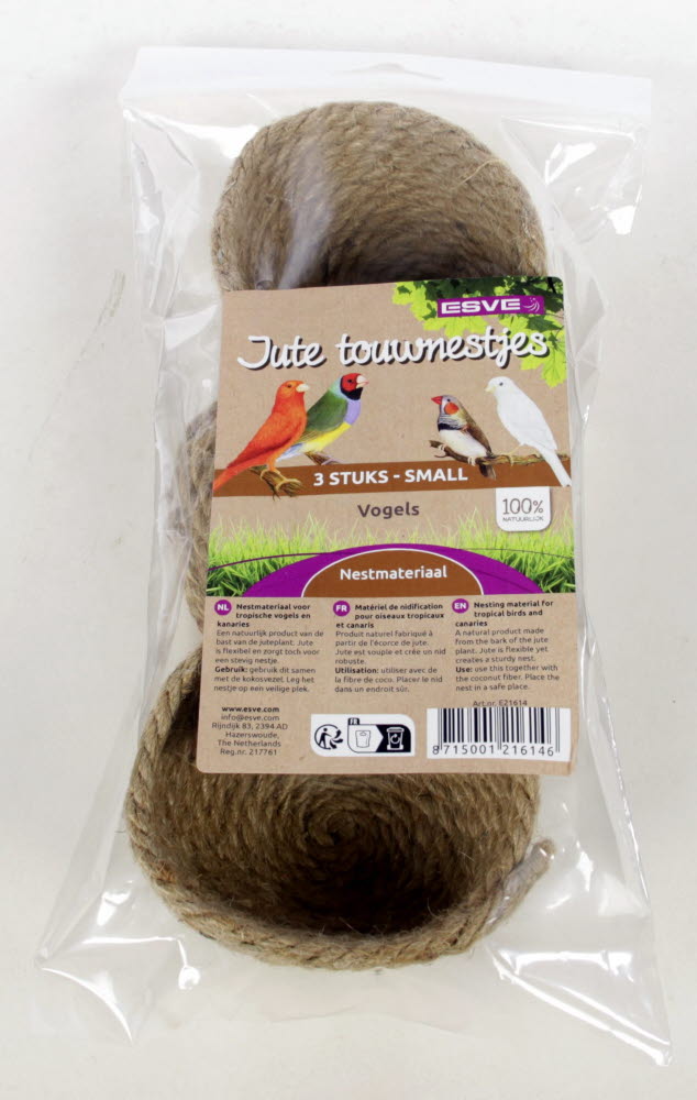 ESVE Jute Touwnestjes Klein 3 st.