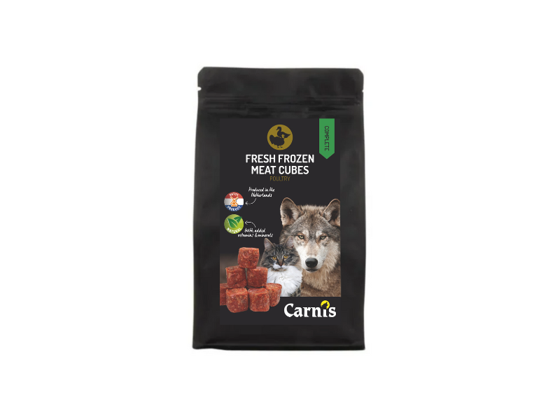 Carnis Vers Vlees Cubes Gevogelte Compleet 8 x 500 gr.