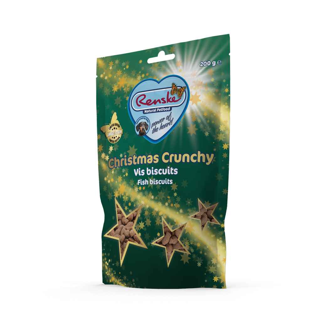 Renske Christmas Crunchy Vis Biscuits 6 x 200 gr.