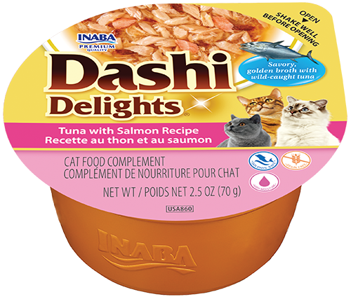 Inaba Dashi Delights Tuna With Salmon (6 x 70 gr.)