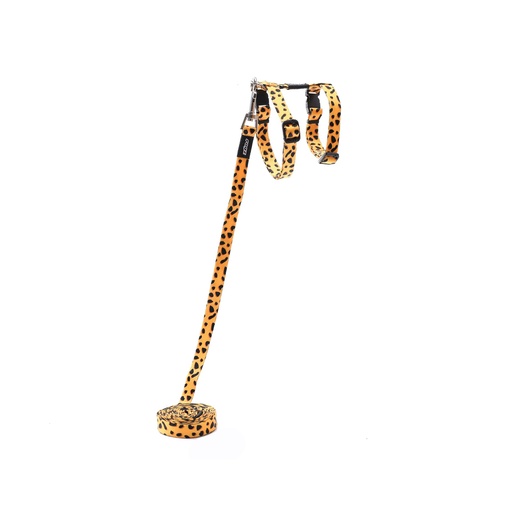 [RCLJ100CT] Rogz FusionCat Tuig en Lijn Set Animalprint (Cheetah, Extra Small)
