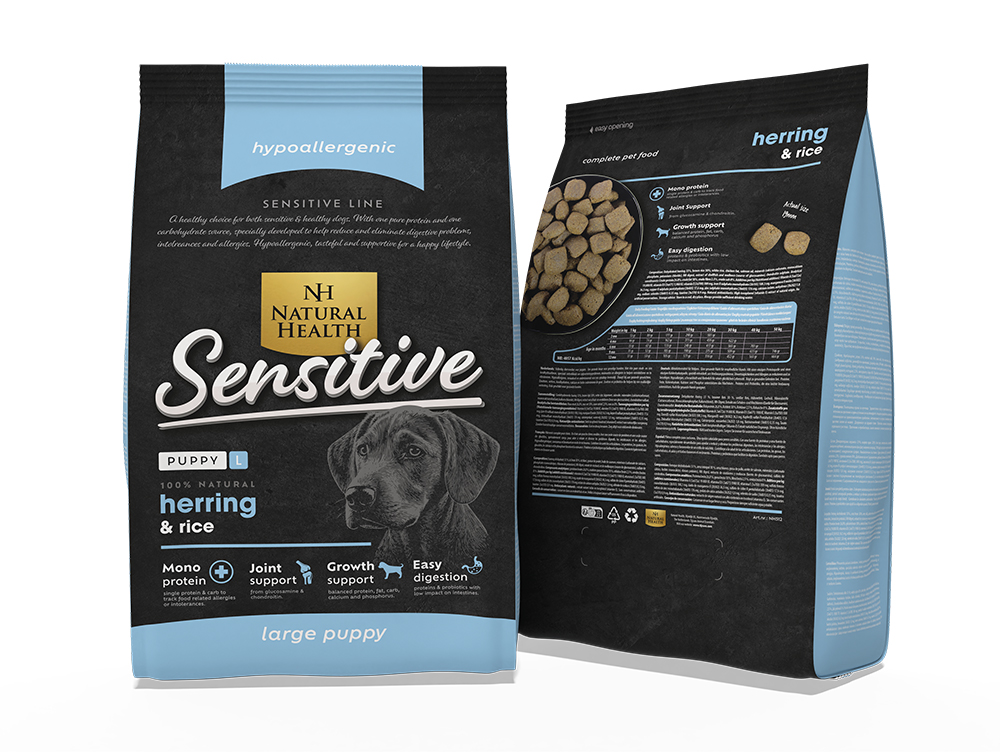 Natural Health Dog Fish & Rice Puppy Large Bite