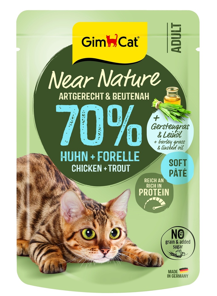 GimCat Near Nature Kip & Forel 85 gr.