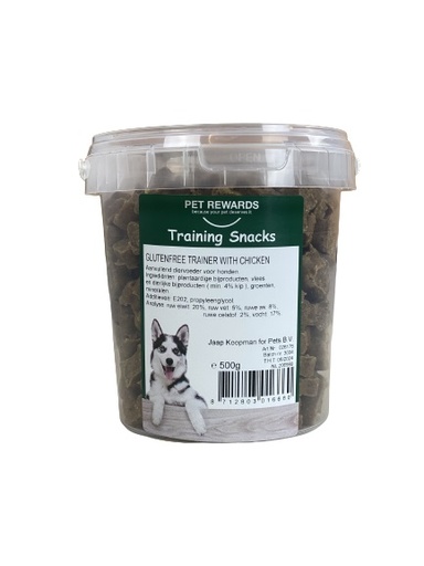 [PRE01666] Pet Rewards Trainer Glutenvrij Kip (500 gr.)