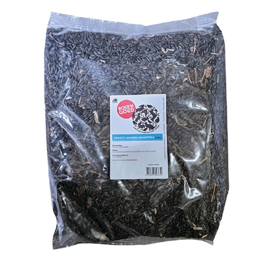 [BG02885] Boer'n goed Zwarte Zonnebloempitten (2,5 kg.)