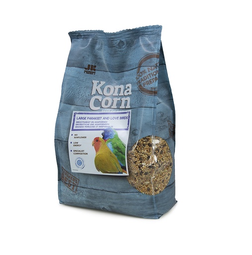 [KC02233] Konacorn Grootparkiet en Agapornide (1,8 kg.)
