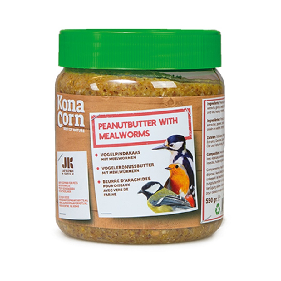Konacorn Vogelpindakaas met Meelwormen
