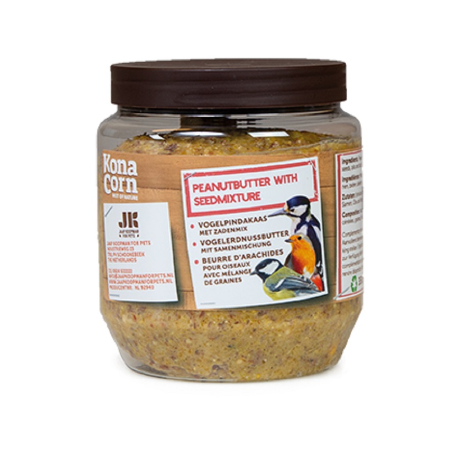 Konacorn Vogelpindakaas met Zaadmix