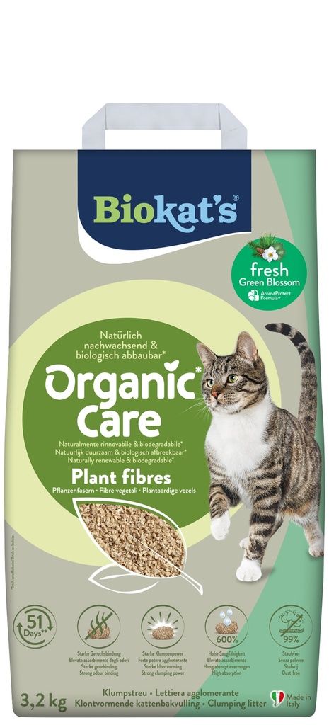 Biokat's Organic Care Plant Fibres Fresh