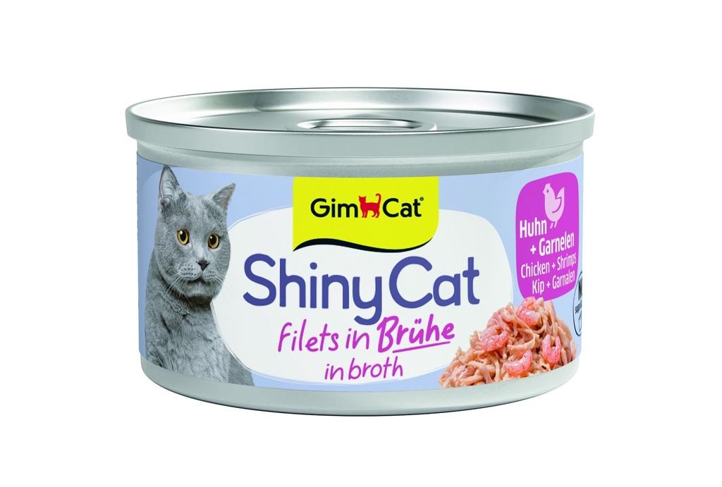 ShinyCat Filets In Broth Kip + Garnalen