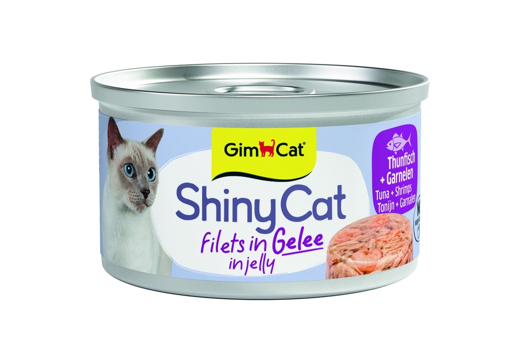 ShinyCat Filets In Jelly Tonijn + Garnalen