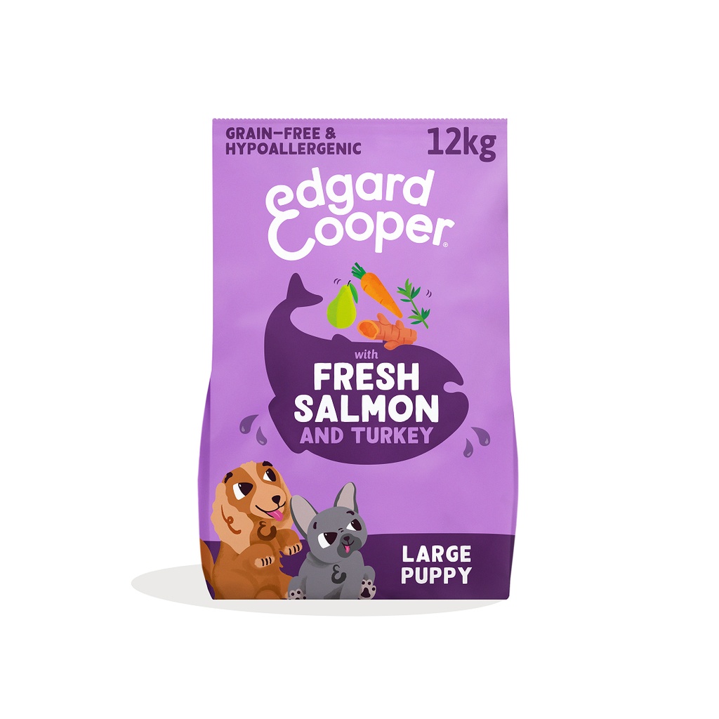 Edgard & Cooper Dog Large Puppy Salmon And Turkey