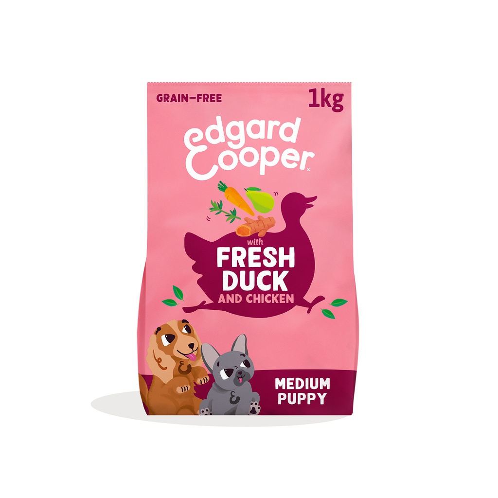 Edgard & Cooper Dog Medium Puppy Duck And Chicken