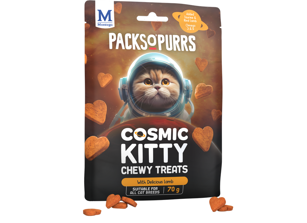 Montego Packs O' Purrs Chewies With Lamb