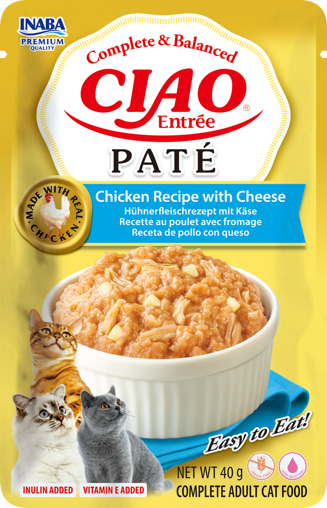 Inaba Entrée Paté Chicken With Cheese (12 x 40 gr.)
