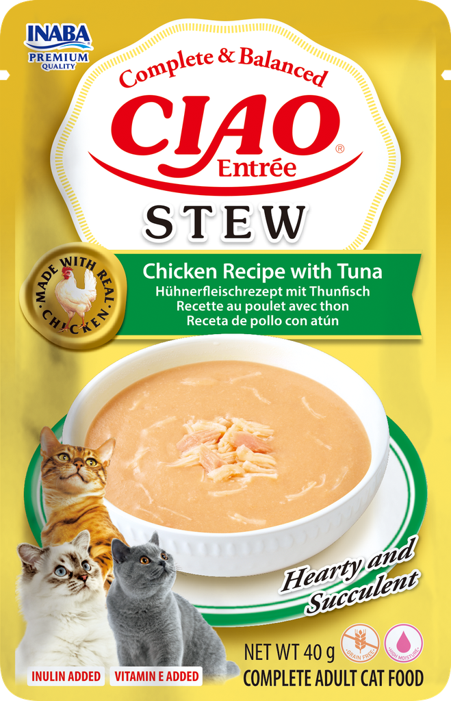 Inaba Entrée Stew Chicken With Tuna (12 x 40 gr.)