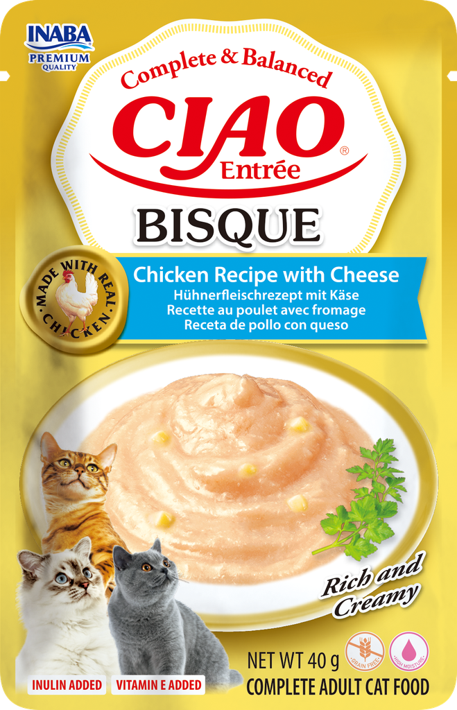 Inaba Entrée Bisque Chicken With Cheese 12 x 40 gr.
