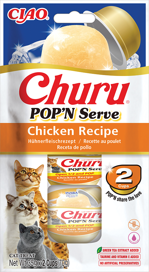 Inaba Churu Pop'N Serve Chicken (6 x 2 x 35 gr.)