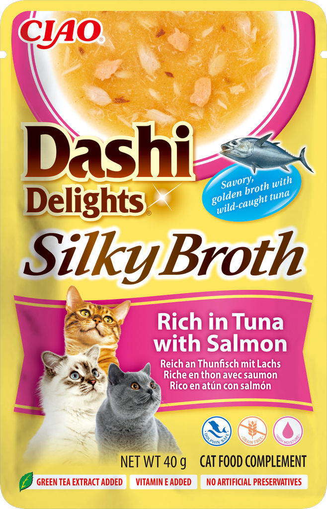 Inaba Dashi Delights Silky Tuna With Salmon (12 x 40 gr.)