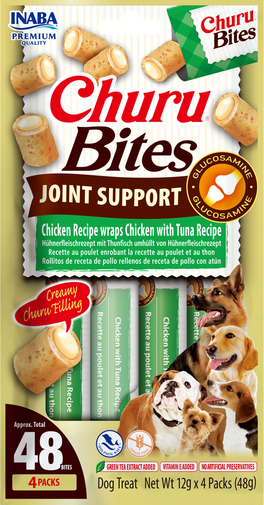 Inaba Dog Churu Bites Joint Support Wraps Chicken Tuna (12 x 4 x 12 gr.)