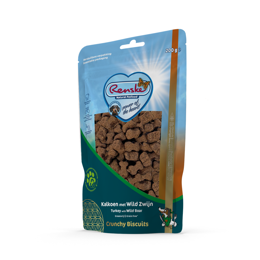 Renske GB Crunchy Kalkoen Wild Zwijn 6 x 200 gr.