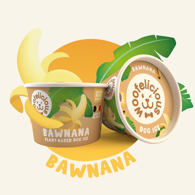 Woofelicious Hondenijs Banaan 