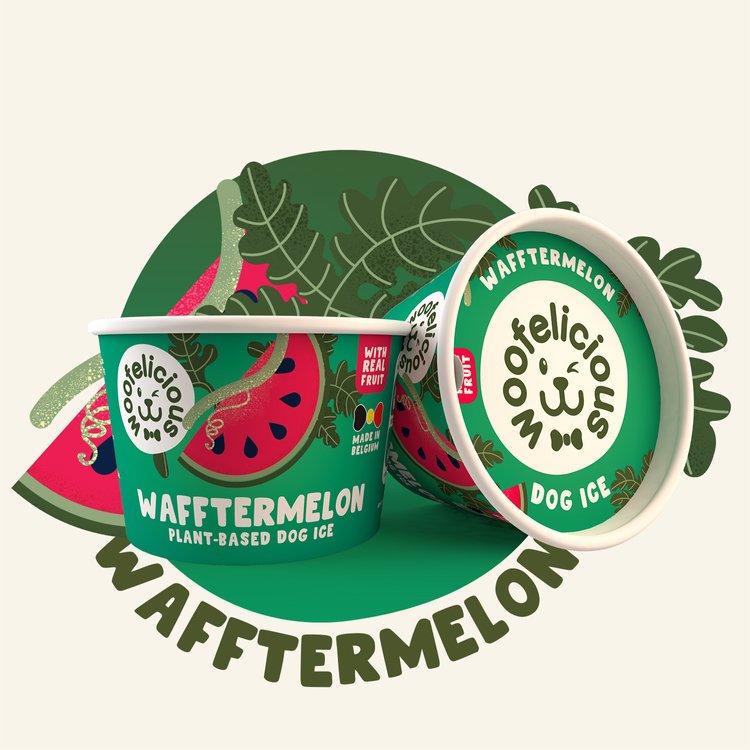 Woofelicious Hondenijs Watermeloen 