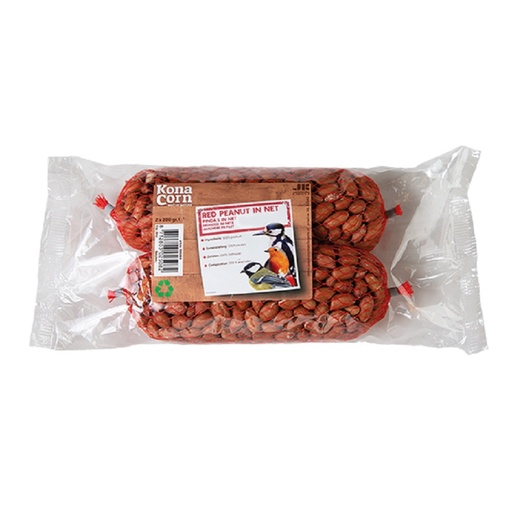 [KC02508] Konacorn Rode Pinda's In Netje per 2 (24 x 2 x 200 gr.)